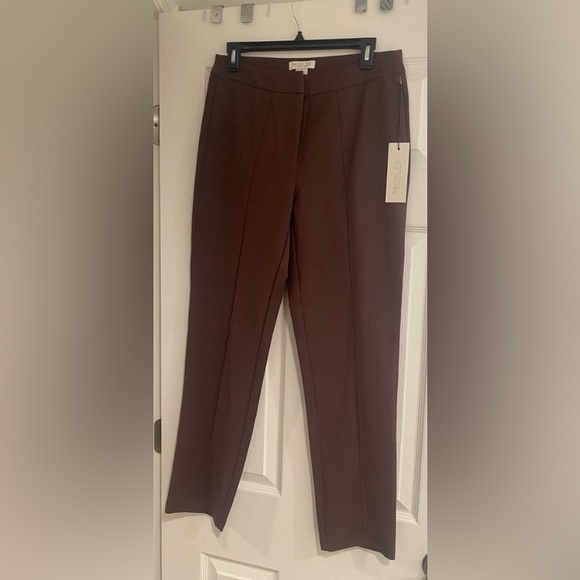 Rachel Zoe Middle seam brown stretchy pant - Picture 3 of 7